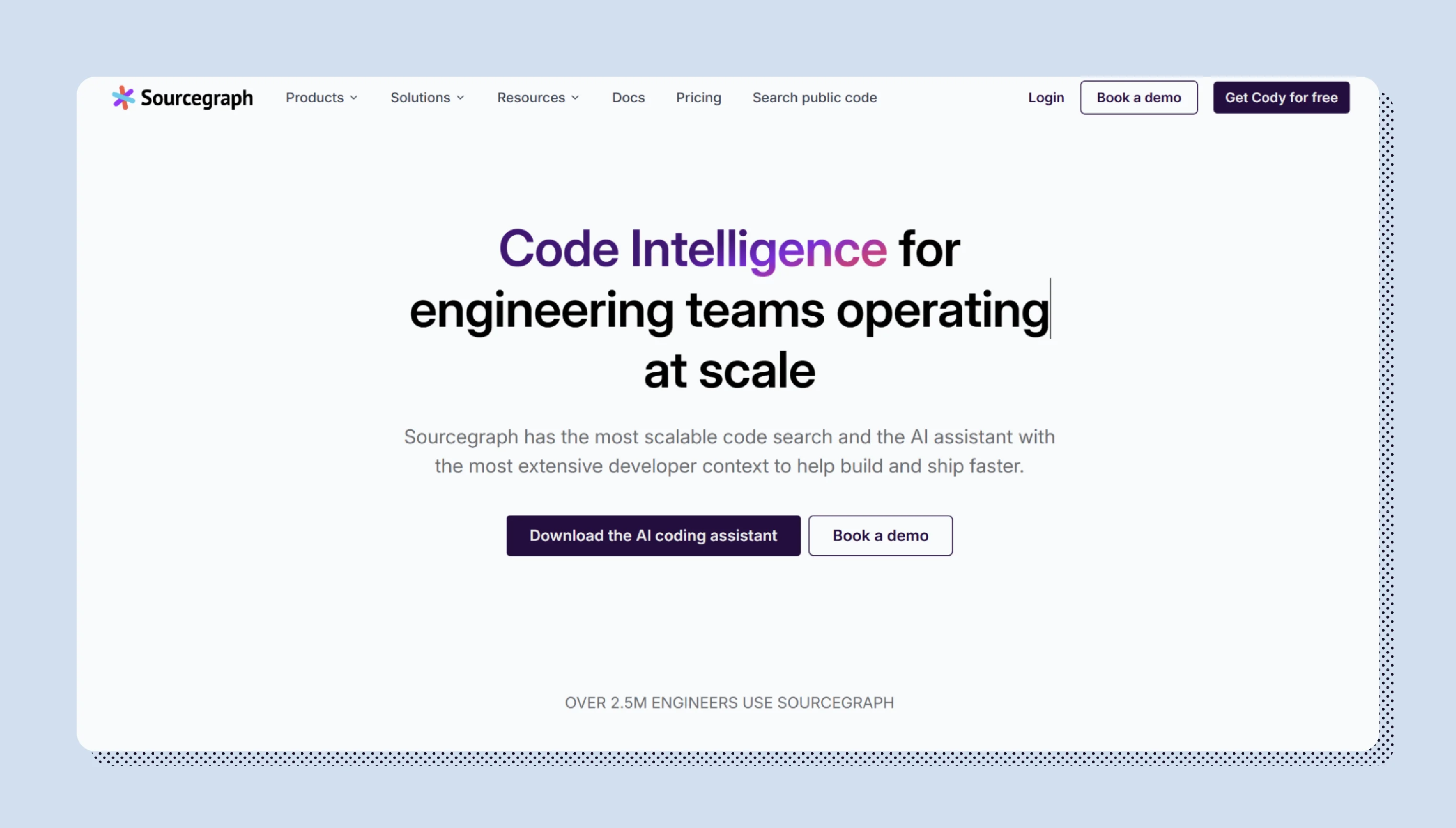 Screenshot of Sourcegraph