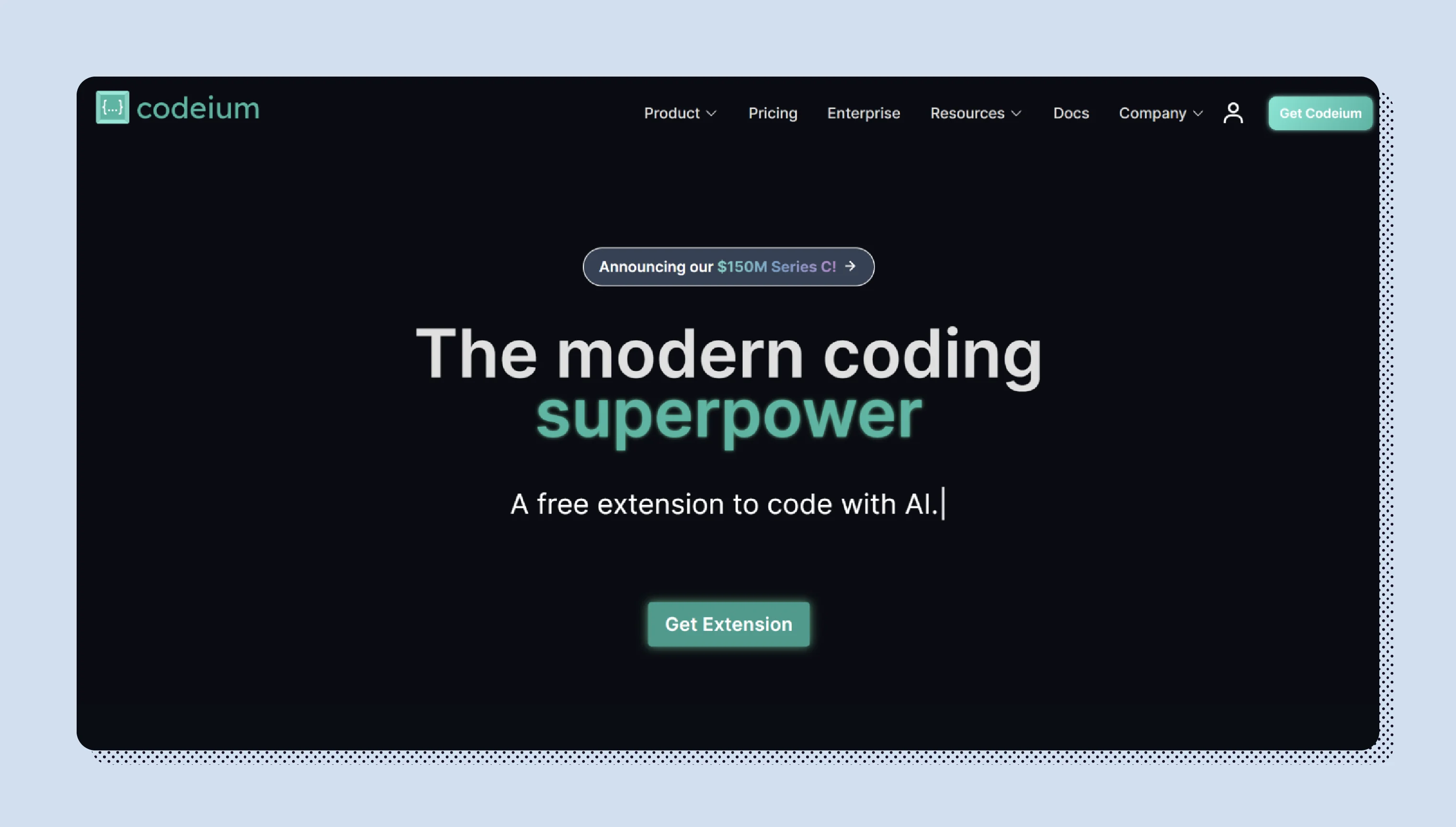 Screenshot of Codeium