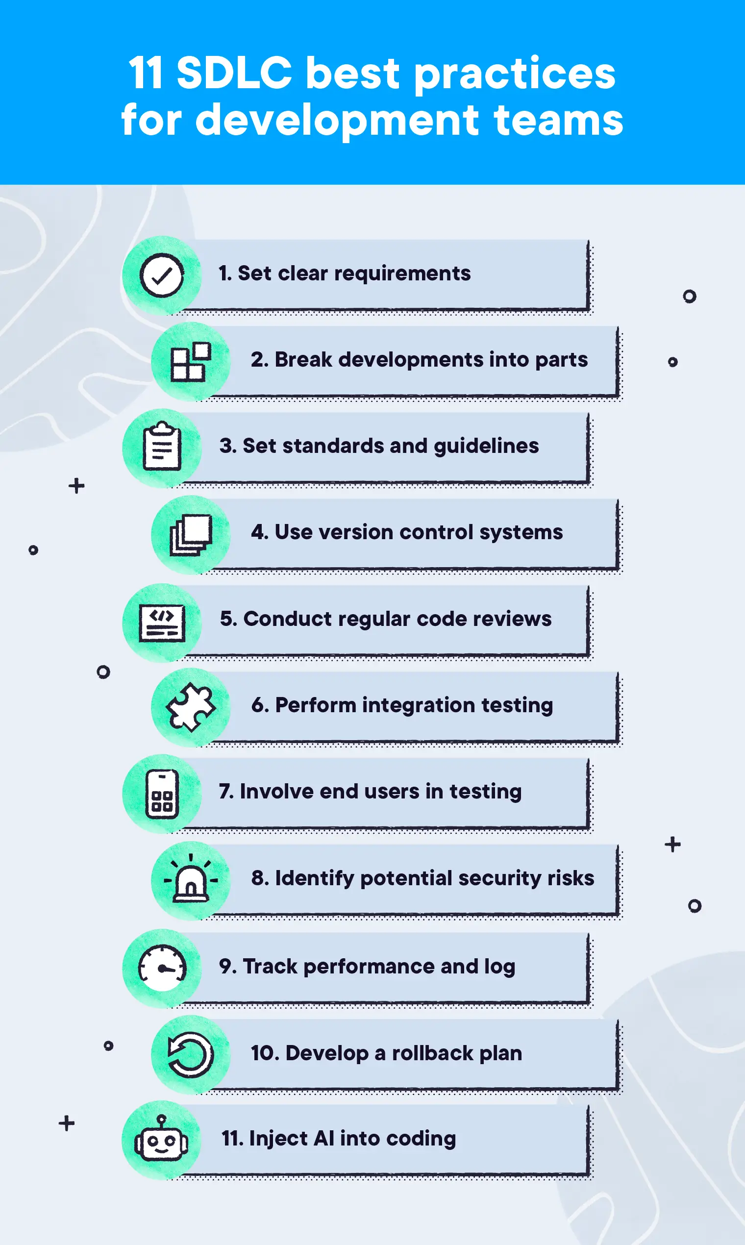 SDLC best practices for development teams